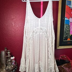 Intimately free people blush & White Lace Slip